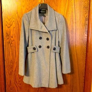 Moda International grey pea coat. Size S